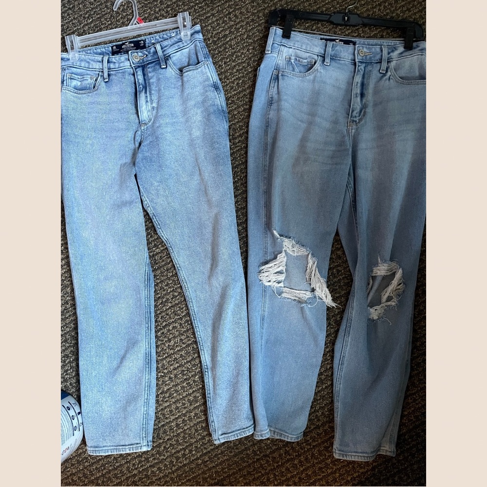 Two Hollister High-Rise Mom Jeans Size 3